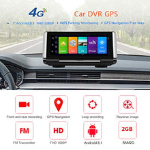 Load image into Gallery viewer, ShiZhen K7 4G Touch IPS Car Dashboard DVR Dash Cam Rear View Android 8.1 Mirror with WiFi GPS Navi ADAS Plus Bluetooth Music Dual Lens FHD 1080P Folding Appearance
