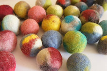 Load image into Gallery viewer, Cat Toy, Felted Wool Balls. Handmade from Ecological Wool Made by Kivikis. (30 Wool Balls)
