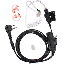 Load image into Gallery viewer, AOER 3&#39; 2-Wire Coil Earbud Audio Mic Surveillance Kit for Motorola Two-Way Radio 2-Pin GP300 CP200
