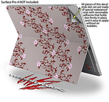 Load image into Gallery viewer, Victorian Design Red - Decal Style Vinyl Skin fits Microsoft Surface Pro 4 (Surface NOT Included)
