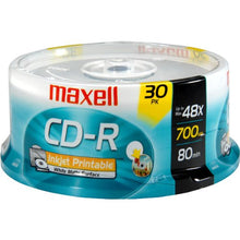 Load image into Gallery viewer, MAXELL CD-R 700 48X PW 25PC SPINDLE
