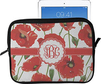 Poppies Tablet Case/Sleeve - Large (Personalized)