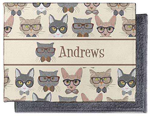 YouCustomizeIt Hipster Cats Microfiber Screen Cleaner (Personalized)