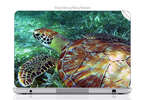 Laptop VINYL DECAL Sticker Skin Print Sea Turtle Swimming in the Ocean fits Aspire One A150 8.9