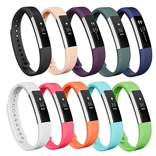 AK Replacement Bands Compatible with Fitbit Alta Bands/Fitbit Alta HR Bands (10 Pack), Replacement Bands for Fitbit Alta/Alta HR (10 pcs-a, Small)