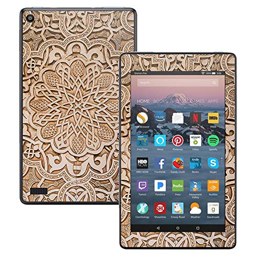 MightySkins Skin Compatible with Amazon Kindle Fire 7 (2017) - Carved | Protective, Durable, and Unique Vinyl Decal wrap Cover | Easy to Apply, Remove, and Change Styles | Made in The USA