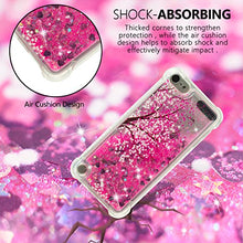 Load image into Gallery viewer, Rosepark iPod Touch 6 Case, iPod Touch 5 Case, 3D Bling Sparkle Flowing Liquid Case Transparent Shockproof TPU Cover for iPod Touch 6th/5th Generation - Cherry Blossoms
