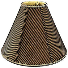 Load image into Gallery viewer, Royal Designs DDS-49-10BR/BLK 3.5 x 10 x 6 Round Empire Designer Lamp Shade, Brown/Black
