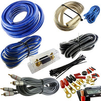 Cecideal Blue 4 Gauge Premium Power Wire Wiring KIT 3000W ANL Install CAR Amplifier