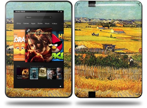 Vincent Van Gogh Harvest at La Crau with Montmajour in The Background Decal Style Skin fits Amazon Kindle Fire HD 8.9 inch