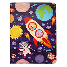 Load image into Gallery viewer, Sweet Tech Alcatel OneTouch Pop 7 4G LTE 7 Inch Tablet Cartoon Astronauts Universal 360 Degree Rotating PU Leather Wallet Case Cover Folio (7-8 inch)
