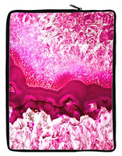 Load image into Gallery viewer, TooLoud Pink Agate Geode Print 17&quot; Neoprene Laptop Sleeve 10&quot; x 14&quot; Portrait
