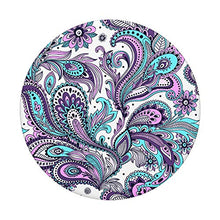 Load image into Gallery viewer, Cute Teal Purple Paisley PopSockets PopGrip: Swappable Grip for Phones &amp; Tablets
