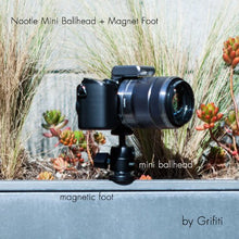 Load image into Gallery viewer, Grifiti Nootle Magnetic Camera Mount and Magnetic Camera Stand Magnetic Foot Nootle Mini Ball Head Heavy Duty Metal Securely Attaches to Steel or Other Magnetic Surfaces
