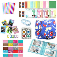 Load image into Gallery viewer, CLOVER 9 in 1 Accessory Bundle Set for Fujifilm Instax Mini 8 Camera : Red Owl Case Bag + Album + Close-up Lens + Color Filter + Sticker Borders + Wall Hang Frame + Film Frame + Corner Sticker (Blue)
