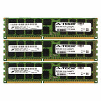 A-Tech Micron 24GB Kit 3X 8GB PC3-10600 1.35V for HP ProLiant SL270S G8 500658-B21 DL170E G6 SL4540 G8 BL2X220C G6 BL2X220C G7 500203-061 BL420C G8 BL460C G8 BL490C G7 500658-S21 Memory RAM
