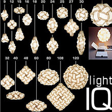 Load image into Gallery viewer, Lightingsky Ceiling Pendant DIY IQ Jigsaw Puzzle Lamp Shade Kit with 40 Inch Hanging Cord (Orange, M- 10 inch)
