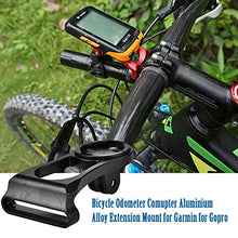 Load image into Gallery viewer, VGEBY Bicycle Computer Mount, Aluminium Alloy Extension Mount Holder Out Front Bike Mount Handlebar Stem Computer Mount (Black) Bicycle and Spare Supplies

