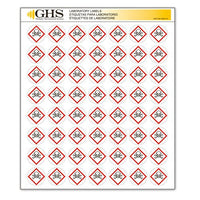 GHS/HazCom 2012: Hazard Class Pictogram Label, Skull and Crossbones, 1