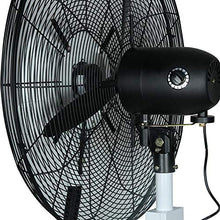 Load image into Gallery viewer, Spray Refrigeration Industrial Fan Floor Water Mist Fan Spray Fan Air Cooler Air Cooling Fan Air Humidifier (Color : Blue, Size : 26&quot; Fan Blade Diameter 65cm)
