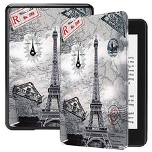 Load image into Gallery viewer, JDDRUS for Cell Phone case, Owl Butterfly Flower Dandelion Eiffel Tower Design Smart Tablet Case with Auto Sleep/Wake for Amazon Kindle Paperwhite (10th Generation, 2018 Releases) (Pattern : 3)
