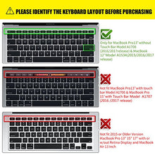 Load image into Gallery viewer, Ultra Thin Clear Keyboard Cover for 2019-2016 Release MacBook Pro 13 Inch A1708 No TouchBar and MacBook 12 Inch A1534, TPU

