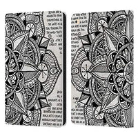 Head Case Designs Paper Mandala Doodles Leather Book Wallet Case Cover Compatible with Apple iPad Air 2 (2014)