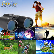 Load image into Gallery viewer, Gosky 10x42 Roof Prism Binoculars for Adults, HD Professional Binoculars for Bird Watching Travel Stargazing Hunting Concerts Sports-BAK4 Prism FMC Lens-with Phone Mount Strap Carrying Bag
