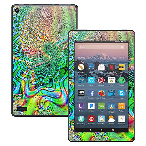 MightySkins Skin Compatible with Amazon Kindle Fire 7 (2017) - Psychedelic | Protective, Durable, and Unique Vinyl Decal wrap Cover | Easy to Apply, Remove, and Change Styles | Made in The USA
