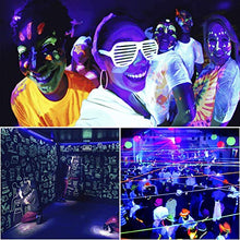 Load image into Gallery viewer, Exulight Black Lights, LED Bar,12LEDs x 3W Black Light for Glow Parties,Halloween and Christmas Party,Birthday,Wedding,Poster,Stage Lighting (12leds bar)

