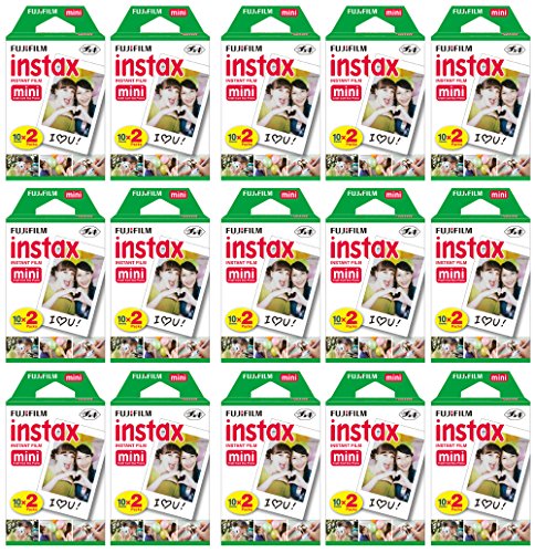 Fujifilm Instax Mini Instant Film (15 Twin Packs, 300 Total Pictures) for Instax Cameras