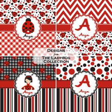 Load image into Gallery viewer, Red &amp; Black Dots &amp; Stripes Tablet Case/Sleeve - Large (Personalized)

