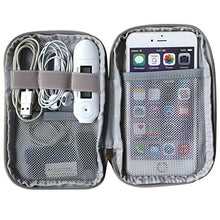 Load image into Gallery viewer, Universal Cable Organizer Electronics Accessories Case Various USB, Phone, Charger, Cable Organizer Travel Organizer Cosmetic Bag- Gray
