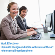 Load image into Gallery viewer, RJ9 Corded Office Headset HD Voice for MITEL Nortel Meridian NEC Polycom Packet 8 ShoreTel Xblue IP Phones, Plus 3.5mm Adapter (Monaural)
