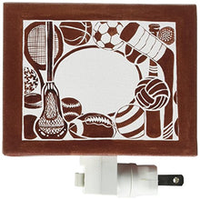 Load image into Gallery viewer, Oopsy Daisy Monochromatic Sports Night Light, Brown, 5&quot; x 4&quot;
