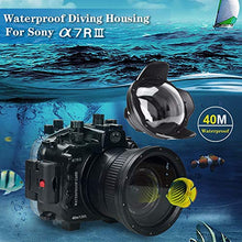 Load image into Gallery viewer, Sea Frogs Underwater Camera Housing Case w/Wide Angle Lens Kit, 40M/130FT Waterproof Housing for Sony A7 III A7R III 28-70mm Lens
