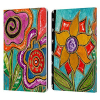Head Case Designs Officially Licensed Wyanne Funky Flower Garden Nature Leather Book Wallet Case Cover Compatible with Kindle Paperwhite 1 / 2 / 3