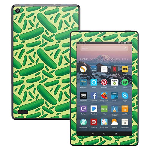 MightySkins Skin Compatible with Amazon Kindle Fire 7 (2017) - Pickles | Protective, Durable, and Unique Vinyl Decal wrap Cover | Easy to Apply, Remove, and Change Styles | Made in The USA